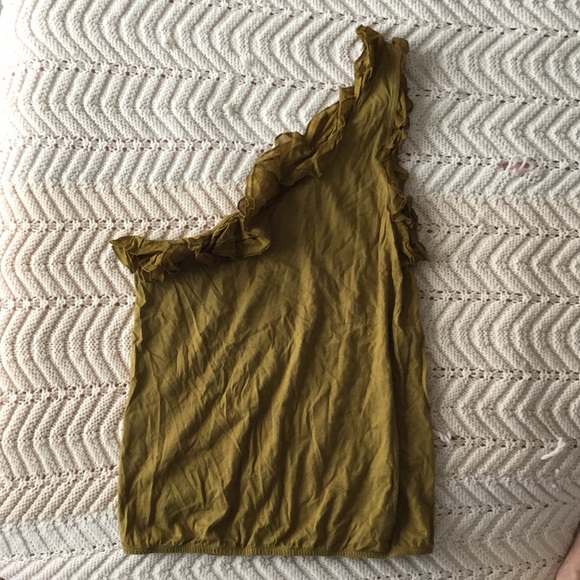 J.Crew One Sleeved Olive Tank - Picture 1 of 2
